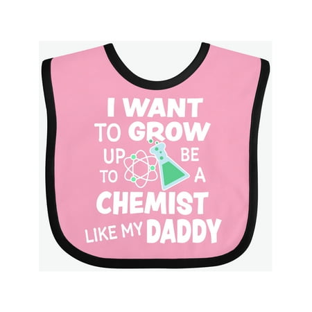 

Inktastic I Want to Grow Up to Be a Chemist Like My Daddy Gift Baby Boy or Baby Girl Bib