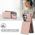 thumbnail image 6 of Crossbody Wallet Case for Samsung Galaxy S22 Ultra, RFID Blocking Protective Purse Case Cover with Card Holder Kickstand Shoulder Strap Lanyard Magnetic Closure for Samsung Galaxy S22 Ultra, Rosegold, 6 of 8