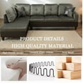 thumbnail image 2 of Homeora L Shaped Sectional Couches, Lounge Modular Sectional Sofa with Ottoman Storage, Modern Comfy L Shaped Couch for Living Room Furniture Sets, Bedroom,Taupe, 2 of 7