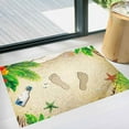 thumbnail image 4 of 60x90CM Beach and Footprints Patterns PVC Material decoration PVC floor 3D Floor Stickers Door Mats Cushions Decorations, 4 of 6