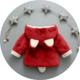 thumbnail image 6 of Zwiiyzr 2025 0-3 Years Infant Toddler Girls Fluffy Jacket Winter Fleece Coat Ear Hooded Faux Fur Jacket Baby Warm Outwear Holiday Birthday Gift Red, 6 of 6