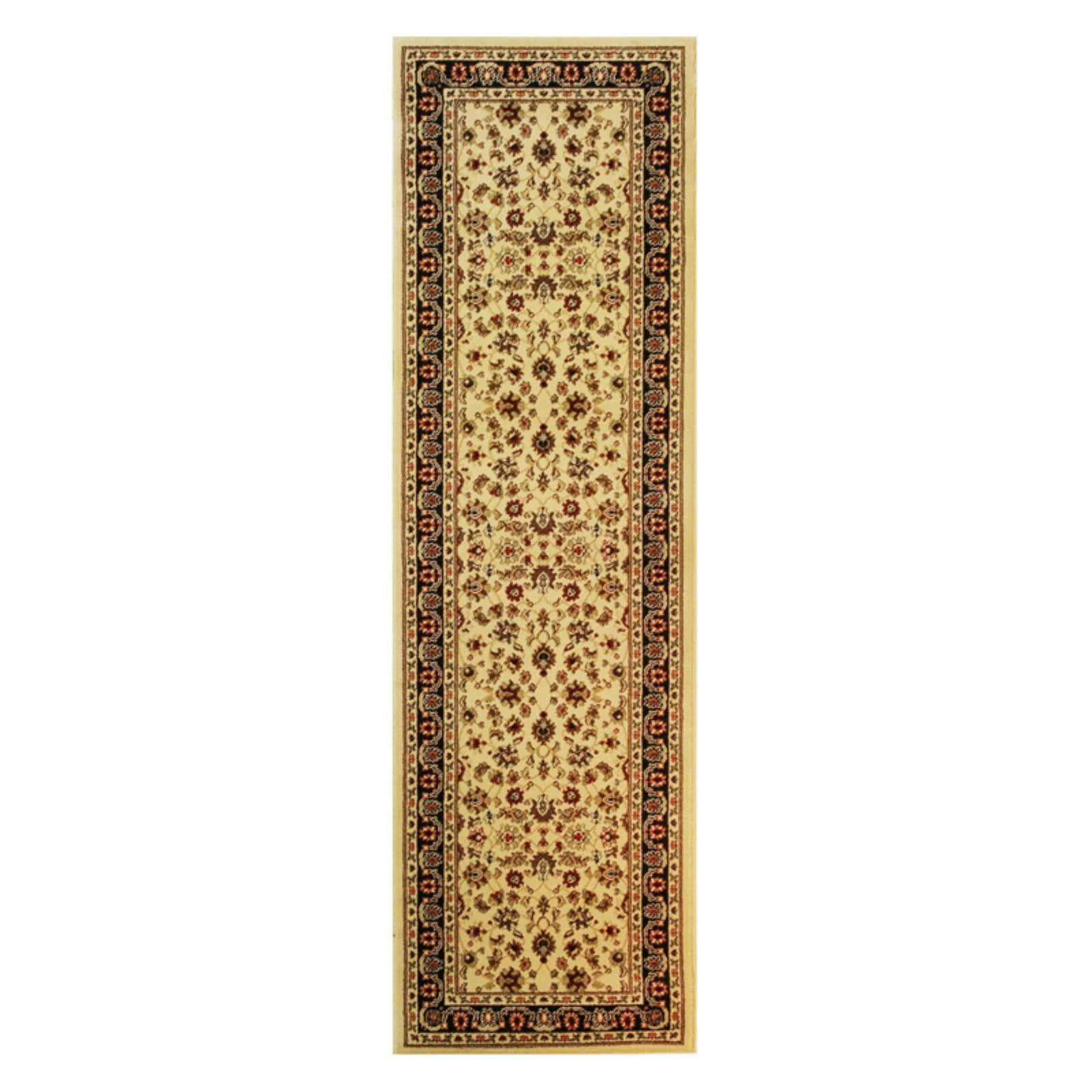 Well Woven Barclay Sarouk Traditional Oriental Panel Ivory 3'11" x 5'3" Area Rug