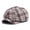 Light Brown and Grey, variant on Fall Winter Plaid 8 Panel Newsboy Gatsby Cabbie Caps for Men Women Vintage Checkered Driving Hat Tweed Flat Hats
