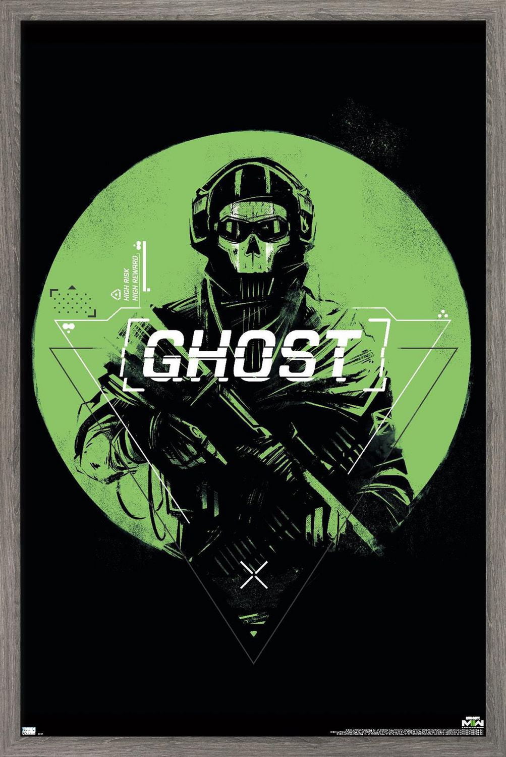 Call of Duty: Modern Warfare 2 - Ghost Emblem Wall Poster, 22.375" x 34"