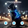 thumbnail image 2 of YWC-Light Up Dog Harness Rechargeable,LED Dog Harness for Night Walking,Dog Vest Harness for Small/Medium/Large/X Large Size Dogs-No Pull,High Visibility,4 Point Adjustable,BlueXL, 2 of 4