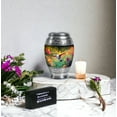 thumbnail image 6 of JAGASY Hummingbird Small Urn for Ashes for Women - Mini Flowers Urn for Ashes Adult Male - Green Leaf Decorative Urns - Keepsake Funeral Urns for Mom & Dad - (3 Inch), 6 of 7