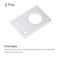 thumbnail image 3 of Uxcell Stepper Motor Mounting Bracket Mount Plate 42mm Silver Tone for 3D Printer 2 Pack, 3 of 5