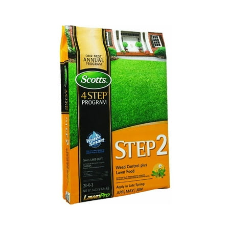 23614 LawnPro Step 2 Weed Control Plus Lawn Fertilizer, 14.63-Pound, Kills dandelions and other broadleaf weeds By