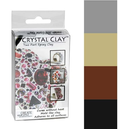 Silver Star Clay - Crystal Clay 2-Part Epoxy Clay Kit- Metallics Color Mix 100g