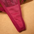 thumbnail image 6 of HAOTAGS Thong for Women,Low Waist Adjustable Waist Moisture-Wicking Lingerie Thongs Panties Wine Free Size, 6 of 7