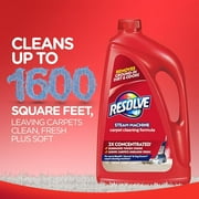 Resolve 2x Carpet Stain Cleaner Solution and Odor Remover Steam Machine Concentrate, 60 oz