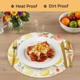 thumbnail image 4 of Summer Fruit Round 13 Inch Placemats Set of 8, Spring Botanical Lemon Peach HeatResistant Non Slip Place Mats for Dining Table, Wipeable Braided Kitchen Table Mats for Housewarming, 4 of 9