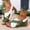 Green, variant on YOUYEDIAN Orthopedic Sandals for Women Arch Support Summer Flat Sandals Breathable Non Slip Slip on Work Shoes Beach Vacation 2026 Orthopedic Shoes (Orange)