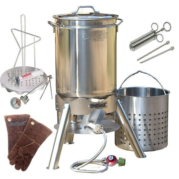 Bayou Classic 44 qt Stainless Steel Turkey Fryer