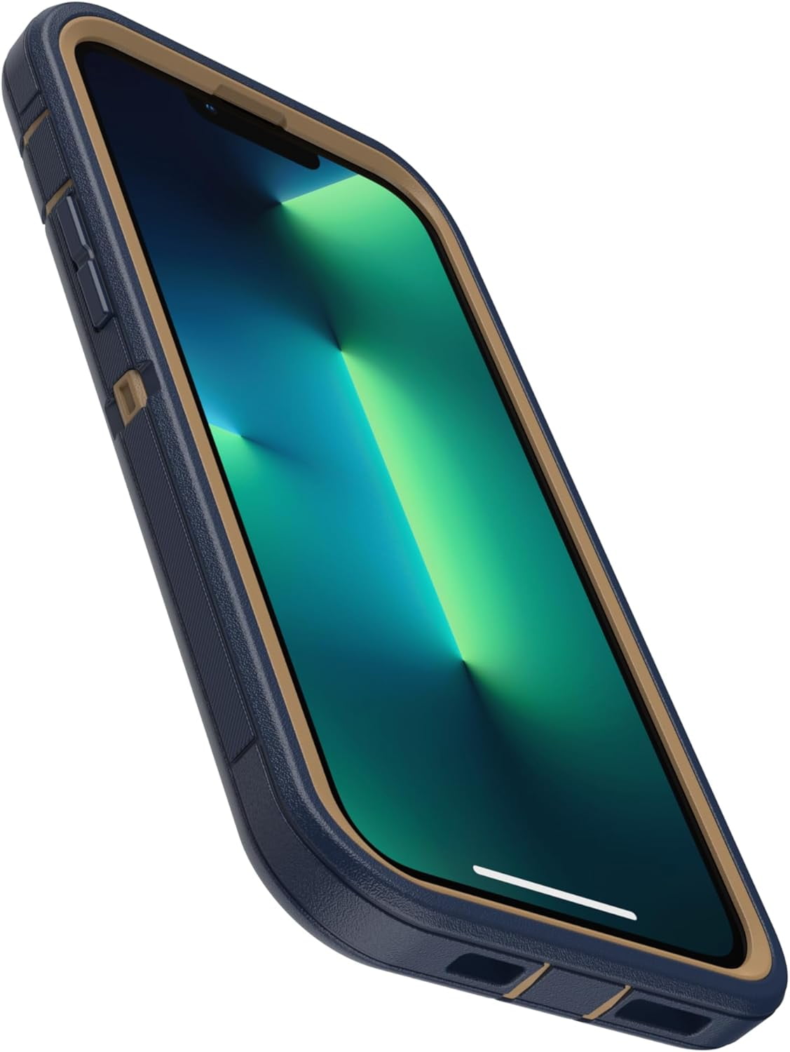 OtterBox iPhone 13 Pro Max & iPhone 12 Pro Max (Only) - Defender Series Pro Case - Blue Suede Shoes - Case Only - Screenless Edition - Non-Retail Packaging