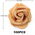 thumbnail image 3 of Artificial Rose Flower Heads, Real Looking Gold Yellow Foam Fake Roses for DIY Wedding Baby Shower Centerpieces Arrangements Party Tables Home Decorations (Gold Yellow, Stemless), 3 of 5