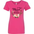 thumbnail image 3 of Inktastic Blessed to Be a Gigi with Pink Flowers Women's T-Shirt, 3 of 5