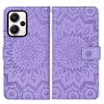 thumbnail image 5 of Asuwish Compatible with Xiaomi Redmi Note 13 Pro Plus 5G Wallet Phone Case and Tempered Glass Screen Protector Flip Credit Card Holder Stand Mandala Flower Cell Cover for Note13Pro+ Women Men Purple, 5 of 9