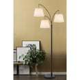 thumbnail image 4 of Cal Lighting 60W x 3 Vardon metal arc floor lamp with hardback fabric shade, 4 of 5