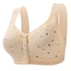 thumbnail image 5 of Ropa Interior De Mujer De Gran Tamaño Sujetador Inalámbrico De Algodón Puro Botones De Fila Delantera Con Borde De Encaje, 5 of 5