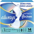 thumbnail image 1 of Toallas Femeninas Always Infinity FlexFoam Día con Alas, 14 pzas, 1 of 5