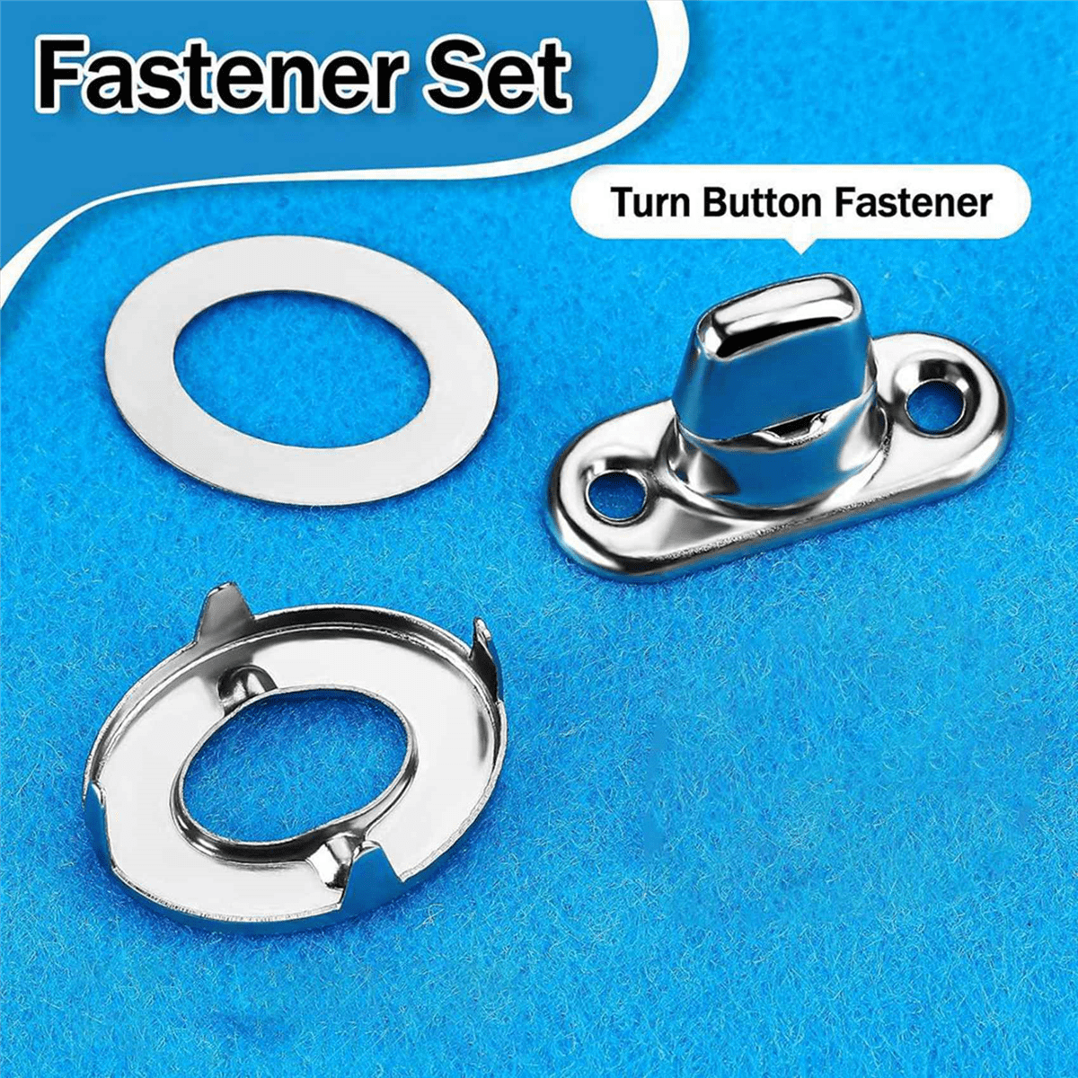 60 Sets Marine Grade Twist Lock Fasteners Turn Button Eyelet and Stud, for Canvas Fastener Turn Buttons