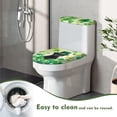 thumbnail image 4 of HELLHERO Toilet Seat Lid Cover, Easy to Install Polyester Toilet Seat Lid Cover Set, St. Patrick's Cat Clover, 4 of 6