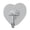 White 1 Pcs, variant on Adhesive Wall 4 Pcs Hooks Heavy Duty No-Drill Heart-Shaped Decorative Hooks Renter-Friendly Wall Organizer for Kitchen, Bathroom, Bedroom, Ceiling & Home Storage Use