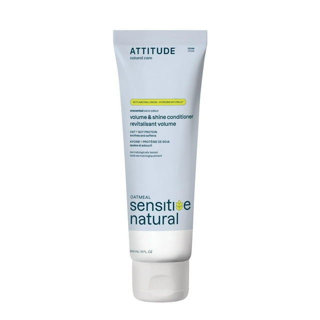 ATTITUDE oatmeal sensitive natural, Volume & Shine Conditioner, Unscented