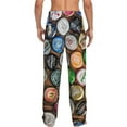 thumbnail image 3 of Daiia Men'S Beer Caps Pants,Bottoms Sleep Lounge,Pajama Pants,Pj Bottoms Drawstring And Pockets-Small, 3 of 9