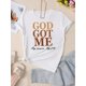 thumbnail image 4 of God Happy Printed T-Shirt for Women, 4 of 8
