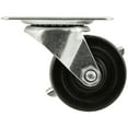 thumbnail image 2 of Waxman Consumer Group 4324255t 3" Heavy Duty Rubber Swivel Caster With Brake, 2 of 2