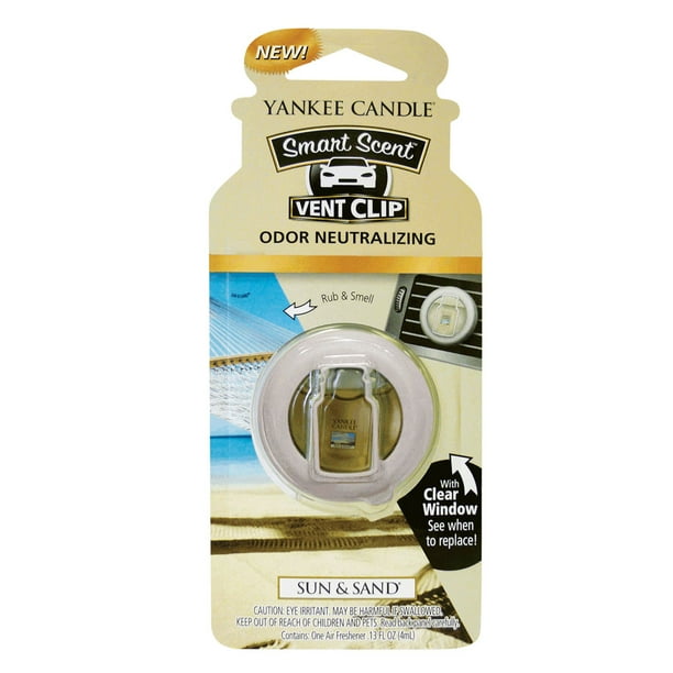 Yankee Candle Smart Scent Vent Clip Car & Home Air Freshener, Sun