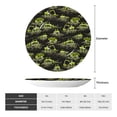 thumbnail image 2 of Yiaed Light Green Excavator Print Bone China Decorative Plate Ceramic Dinner Plates Art Crafts with Display Stand-7in, 2 of 6