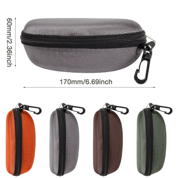Clearance Under $0.59! 1PC Tech Zipper Eyeglasses Case, Portable Hard Shell Glasses Box for Sunglasses & Reading Glasses, EVA, for Travel, D, One Size