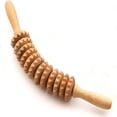 thumbnail image 4 of Masajeador de madera de 11 ruedas para espalda, cintura, piernas y abdomen. Rodillo masajeador para cintura y muslos de 15,7 pulgadas., 4 of 6