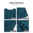 thumbnail image 4 of Vestido BTFBM azul lago maxi con cintura elástica y bolsillos XL, 4 of 8