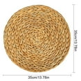thumbnail image 6 of Magazine Round Placemats Woven Table Mats 2Pcs Heat-Resistant Non-Slip Handmade Mat For Dining Table, 6 of 6