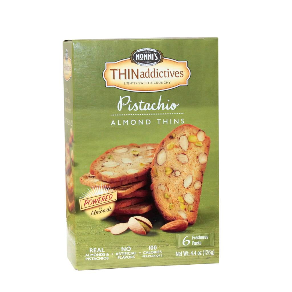 nonni's thinaddictives pistachio almond thins
