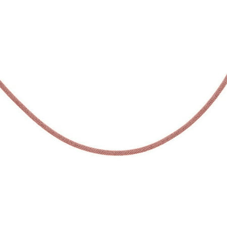 Jewelryweb Sterling Silver Color 3mm Plated Dc Beaded Necklace - 18 Inch