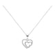 thumbnail image 1 of Collar De Corazones Entrelazados Para Mujer De Plata 925 Plateado, 1 of 5