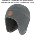 thumbnail image 2 of BASSDASH Bonnet en Molleton Doux 2-en-1 avec Masque de Ski, Rabat d'Oreilles, Bonnet de Pêche, Chasse, pour Hommes et Femmes, Temps Froid, Hiver, 2 of 7