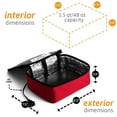 thumbnail image 3 of Hot Logic Mini Personal Portable Oven - Red, 3 of 4