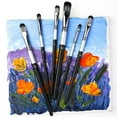 thumbnail image 5 of Milue 6PCS Professional Paintbrush for Rock Watercolor Gouache Acrylic Painting, 5 of 21