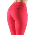 thumbnail image 1 of Fashion2Love Women's Juniors Colombian Design Butt Lift Push Up Mid Waist Skinny Jeans, 1 of 9