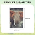 thumbnail image 4 of Lsque Elephant in Smoke Premium Golf Towel - Ultra Absorbent and Quick Drying Microfiber Towel with Carabiner - Gift for Men -24" X 16", 4 of 8