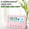 thumbnail image 6 of Kugisaki Digital Alarm Clock Multifunctional Digital Clock Displaying Date, Day, Temperature and Humidity for Bedroom Home Living Room Office, 6 of 8
