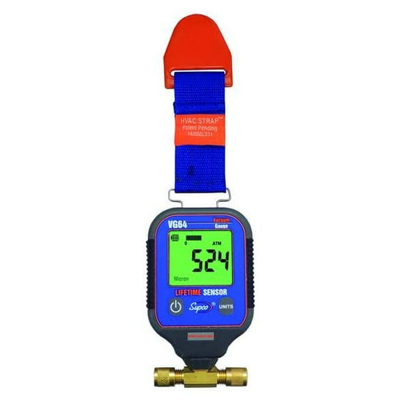Supco Gauge,Vacuum,35-125 F VG64