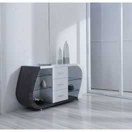 White And Grey Multi Tone Buffet With 3 Drawers White And Grey Multi Tone Buffet With 3 Drawers