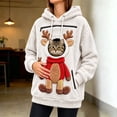 thumbnail image 2 of lcziwo Cat Hoodie with Kangaroo for Women Pouch Dog Zipper Christmas Fleece Hooded Sweatshirts Funny Graphic Xmas Pullover, 2 of 6
